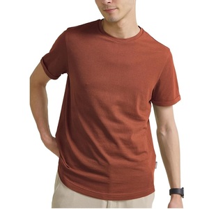 T-shirt à col rond en micro polyester sans décoloration à séchage rapide pour hommes, utilisation pour le bureau de voyage et la salle de sport disponible à bas prix - Product Image 1