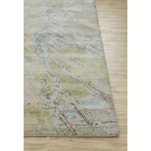 Alfombra Uvenuti de Lana y Seda de Bambú Tejida a Mano con Patrón Abstracto Beige y Marrón para el Hogar LRB-1511 - Product Image 4