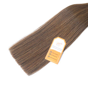 Vente en gros d'extensions de cheveux à bout plat longue durée 100% cheveux humains bruts purs non traités - Product Image 3