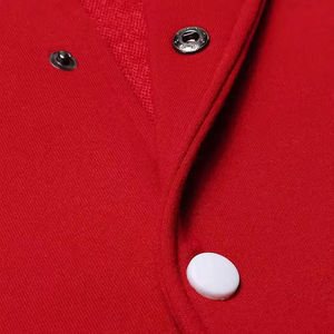 Chaqueta de Béisbol de Forro Polar de Algodón Personalizada para Hombre al por Mayor, Chaqueta Universitaria con Capucha y Letras Bordadas, Transpirable, Estilo Urbano - Product Image 5