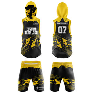 Paquete de Camisetas de Flag Football Personalizadas, Secado Rápido, Transpirables, Anti-UV, Bordado de Alta Calidad, para Equipos Adultos, Pantalones Cortos - Product Image 1