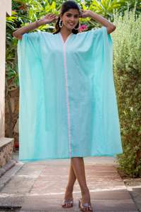 Kaftan grande taille pour femmes, robe à manches trois-quarts, longueur aux genoux, nouvelle collection - Product Image 2
