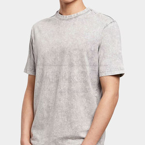Camiseta de Hombre con Logotipo Personalizado al por Mayor, Lavado Ácido, Manga Corta, Ropa Casual, Camisetas de Hombre con Lavado Ácido - Product Image 3