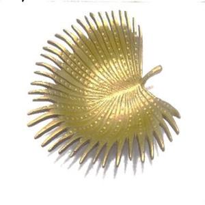 Cuenco de hoja de metal decorativo con decoración en relieve y chapada en oro Cuenco de hoja grande de metal de la mejor calidad - Product Image 2