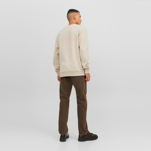 เสื้อสเวตเตอร์ผู้ชายแบบพรีเมี่ยมแขนยาวเต็มตัวทำจากใยไผ่กันรอยยับสวมใส่100% ฤดูหนาวสีตามสั่ง - Product Image 3