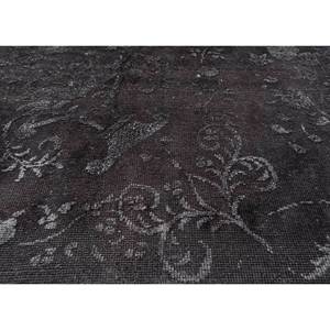 Tapis Azalea en laine et soie noué à la main, motif floral et abstrait, Pae-6136, rectangulaire, pour chambre et couloir, modèle de tapis de chambre, gris et noir - Product Image 3