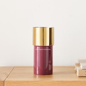 Vases à fleurs cylindriques en métal de couleurs émaillées pour la maison et le mariage Vases floraux décoratifs en métal de table et de sol - Product Image 6