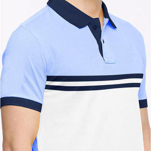 Polos Personalizados de Alta Calidad al por Mayor, 100% Algodón, Talla XXXXL, Logotipo Bordado, Manga Corta, Antiarrugas, Camisetas de Golf para Hombre - Product Image 3