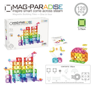 Jeu <span class=keywords><strong>de</strong></span> construction magnétique EPT 3,75 cm, circuit <span class=keywords><strong>de</strong></span> billes en <span class=keywords><strong>marbre</strong></span>, 50/80/120 pièces, jouet éducatif STEM, cadeau pour enfants <span class=keywords><strong>de</strong></span> 3 ans et plus - Product Image 5