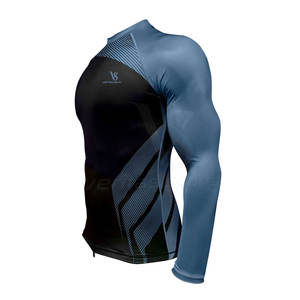 Camiseta de Compresión Rashguard para Hombre, Diseño Sublimado, Spandex, para Gimnasio, Surf, Buceo, MMA - Product Image 2