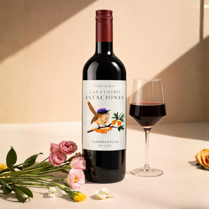 Las Cuatro Estaciones - Vino Tinto Seco 100% Tempranillo 11% ABV Vino Tinto Español 750ml - Product Image 2