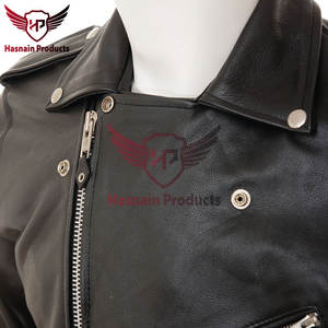 Blouson de motard en cuir noir personnalisé pour hommes pour un bord ultime et l'élégance Style High Street Saison hivernale - Product Image 3