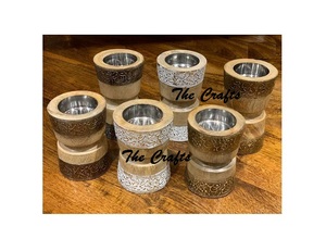 Juego de seis quemadores de incienso Bakhoor de madera y metal para caligrafía, Mabkhar, tamaño y forma personalizados, Mabkhara - Product Image 1