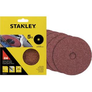 แผ่นขัดไฟเบอร์สแตนลีย์ขนาด 125 มม. สำหรับเครื่องเจียร - Product Image 1