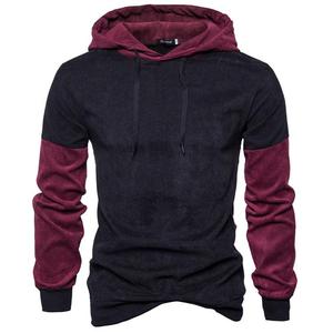 Sweat à capuche en molleton pour homme, taille plus, style hip-hop, pour l'automne/hiver, couleur unie, tendance, à capuche, pour les rendez-vous, la danse, l'entraînement - Product Image 2