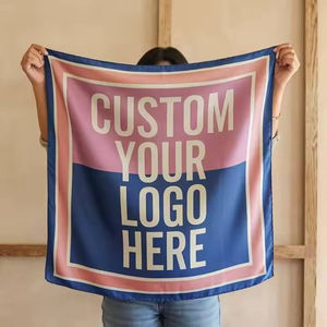 Écharpe en tissu carrée personnalisée avec service de marquage de marque privée pour la promotion et le marketing des entreprises - Product Image 1