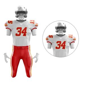 ชุดเล่นฟุตบอลสำหรับผู้ชายชุดทีมอเมริกันฟุตบอลผ้าเนื้อนุ่มระบายอากาศได้ดีมีตัวเลือกโลโก้ตามสั่ง - Product Image 4