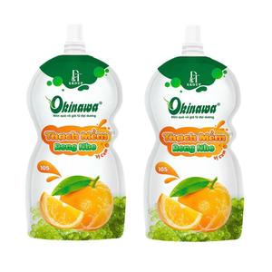 Deliciosa bebida lista para comer DT Soft Sea Grape Jelly Sabor a naranja Bolsa de 105ml de Vietnam Producto de algas marca Okinawa - Product Image 2