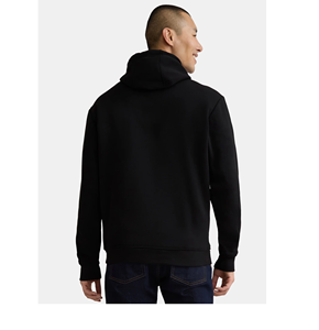 OEM conception de logo personnalisé hommes coupe régulière 100% coton polaire pull à capuche couleur noire pour l'hiver graphiques personnalisés imprimés BD - Product Image 6