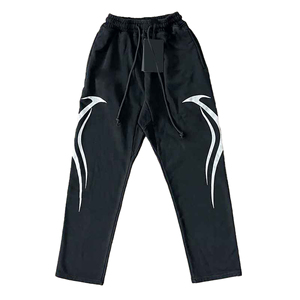 Conjuntos de Jogger de invierno para hombre, pantalones de chándal con pantalón de lana de algodón 100% Acampanado y Sudadera con capucha, chándales de dos piezas - Product Image 4