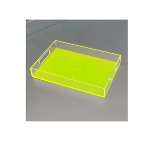 Bandeja de servicio acrílica para el hogar, balsa decorativa para el jardín - Product Image 1