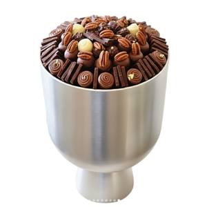 Elegant Hammered Silver Metal Decorative Bowl Sweets Server Platter <b>Chocolate</b> Bowl Unique <b>Wedding</b> Favor & Gifting Item On Sale - Product Image 5