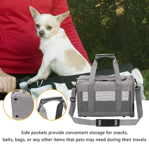 Sac de transport pour chat respirant personnalisé, grand espace portable, sac de voyage pour chaton, porte-animal de compagnie souple pour chiot, chat - Product Image 2