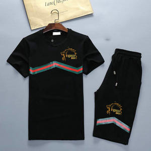 Sudadera Camiseta Conjunto corto Chándal Ropa de verano Pieza 2 Camiseta de sudor y pantalones cortos Conjunto para hombres FIGHTER BRO - Product Image 2