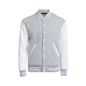 Quantité minimale de commande bas grande taille hommes collège vestes personnalisé brodé Logo Letterman veste blanc cuir manches hiver université veste - Product Image 1