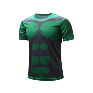 การออกแบบที่กําหนดเองสีทึบแขนสั้นคอกลมลําลองลายเสื้อยืดระเหิดสําหรับผู้ชาย - Product Image 3