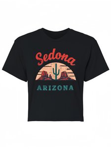 T-shirt da donna con vista sull'ombelico locale US | Top corto personalizzato | Maglietta Casual in morbido cotone - Product Image 2