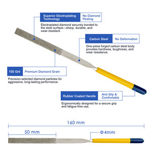 Kim cương tập tin nhà sản xuất bán buôn dụng cụ cầm tay chống trượt chiều dài 160 mét kim Kim Cương tập tin - Product Image 2