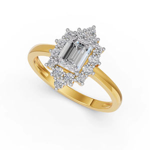 Bague de mariage en or massif 18 carats pour femme 1.52Cts VS Clarity EF Color Lab Grown Cut Diamond IGI Certified for Engagement - Product Image 1