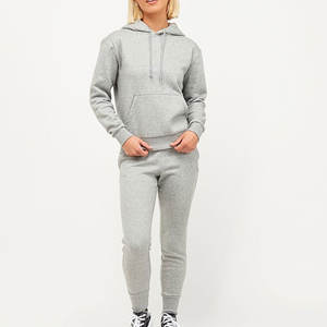 Women Clothing Winter 2 Piece Set Casual Sweat Suits <b>Jumper</b> Trousers Custom Screen Print Logo Regular Polyester Short Solid - Product Image 1