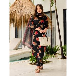 LAUNCHING NEW DESIGNER MODERN FESTIVE PARTY WEAR <b>KURTA</b> PENT DUPATTA ZAIN EXPORTS <b>SILK</b> BLEND REVERSERABLE EMBROIDERED WORK for - Product Image 1