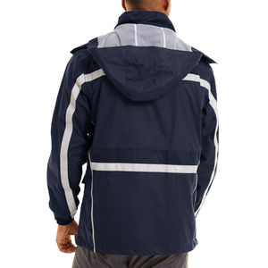 Nuevo 2025, suministro directo de fábrica, chaqueta de lluvia impermeable con cuello levantado de lona para hombre, ropa de calle, la mejor calidad, precio al por mayor - Product Image 6