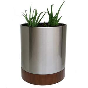 Maceta de Hierro Cromado de Diseño Moderno, Hecha a Mano, para Uso en Interiores y Exteriores, con Logotipo Personalizado, Superventas - Product Image 2