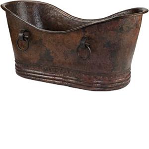 Bañera de Metal de cobre personalizada para adultos, bañera independiente - Product Image 2