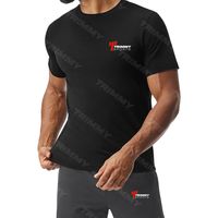 Nouvel Arrivage T-shirt de Luxe pour Homme à Col Montant, Coupe Classique, 100% Coton Respirant et Séchage Rapide, avec Logo Personnalisé Imprimé, Vente en Gros