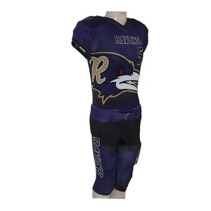 Conjunto de Pantalones y Camiseta de Fútbol Americano para Hombre, Sublimados y Personalizados al por Mayor, con Logotipo y Nombre del Equipo Personalizados, Manga Corta - Product Image 3