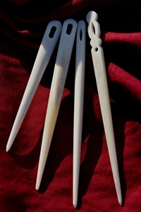 Aguja de Bordar de Cuerno de Búfalo, Aguja de Bordar Puntiaguda para Lana y Hilo, Accesorio de Costura Duradero para Tufting y Costura - Product Image 3