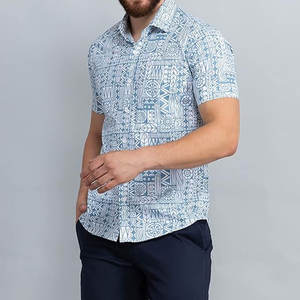 T-shirt à boutons pour hommes Conception personnalisée T-shirt boutonné pour hommes à prix de gros à tenue décontractée - Product Image 4