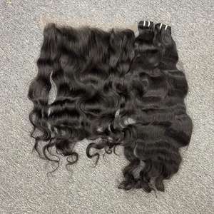 Grade 12A Extensions de cheveux vietnamiens bruts Motif ondulé et ondulé 13x6 HD Perruques en cheveux humains HD Lace Frontal pour femmes noires - Product Image 3