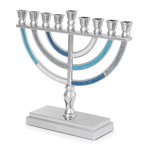 Candelabro Menorah Blanco de 9 Brazos CS07, Hecho a Mano, Estilo Nuevo, Decoración de Iglesia, Centro de Mesa para Bodas - Product Image 2
