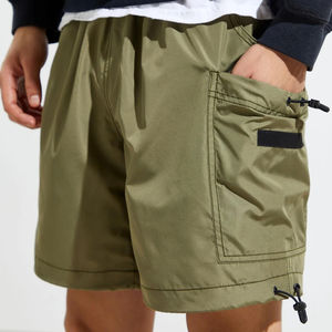 Pantalones Cortos de Nailon Sólido No Tejido Personalizados OEM, Pantalones Cortos de Verano de Poliéster con Memoria, Casuales de Playa, de Secado Rápido y Transpirables, Unisex - Product Image 1