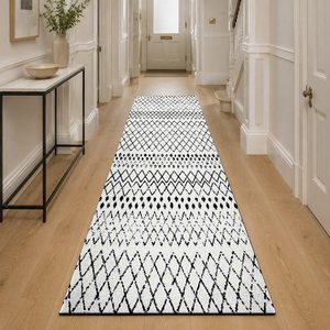 Tapis de salon en chenille gris argenté moderne vintage imprimé numériquement, lavable en machine, antidérapant - RUGS DEPOT LXDP-0945 (vente en gros) - Product Image 5