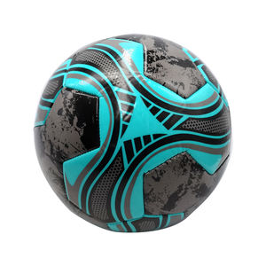 Venta al por mayor profesional de tamaño personalizado PU balón de fútbol de colores a rayas de impresión equipo de entrenamiento deportivo personalizado OEM fútbol - Product Image 1