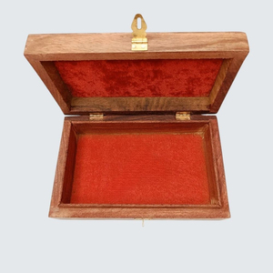 Caja de Joyería de Madera Hecha a Mano de Primera Calidad con Forro de Terciopelo, Cierre de Hebilla, Color Marrón, Forma Rectangular, Almacenamiento Duradero - Product Image 2