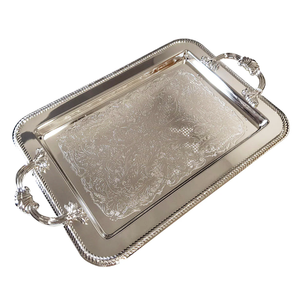 Food Supplies <b>Metal</b> <b>Tray</b> for Home Restaurants High Quality Trendy Tabletop Decorative Tabletop Kitchen Serving <b>Tray</b> - Product Image 2