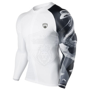 เสื้อแรชการ์ดสวมใส่สบายสำหรับผู้ชายเสื้อแรชการ์ดสำหรับผู้ชายผ้าแห้งเร็วและเทคโนโลยีการระบายความร้อน - Product Image 1